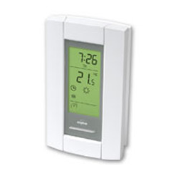 Aube Programmable Thermostat Floor/Ambient 120/240V Double Pole GFCI